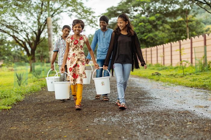 Wasser - Projekt Nr - 22524  KinderNotHilfe in Indien, Montag 03.09.2018 in Murbad . Foto: KNH / Jakob Studnar