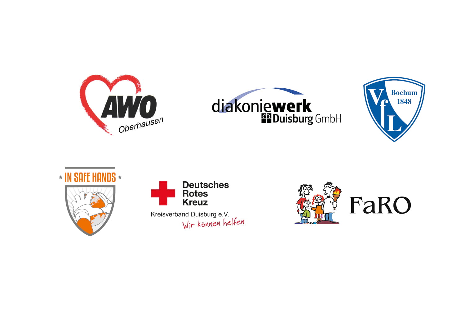 Collage mit Logos der Training & Consulting-Kunden (Quelle: Kunden, Kindernothilfe).