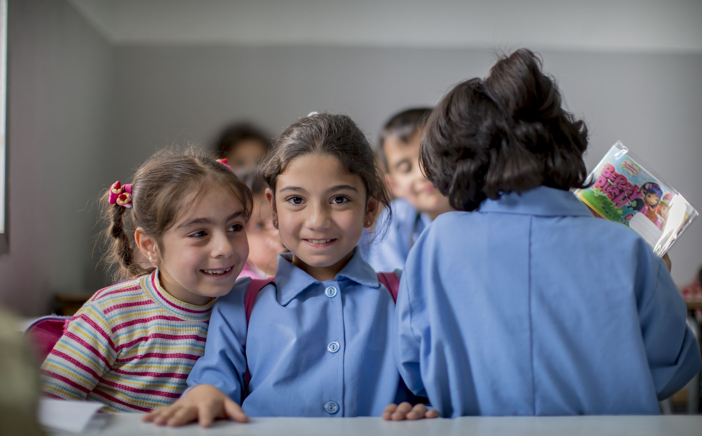Syrische Flüchtlingskinder in einer libanesischen Schule im Chouf-Gebirge (Quelle: Jakob Studnar /  FUNKE Foto Services)