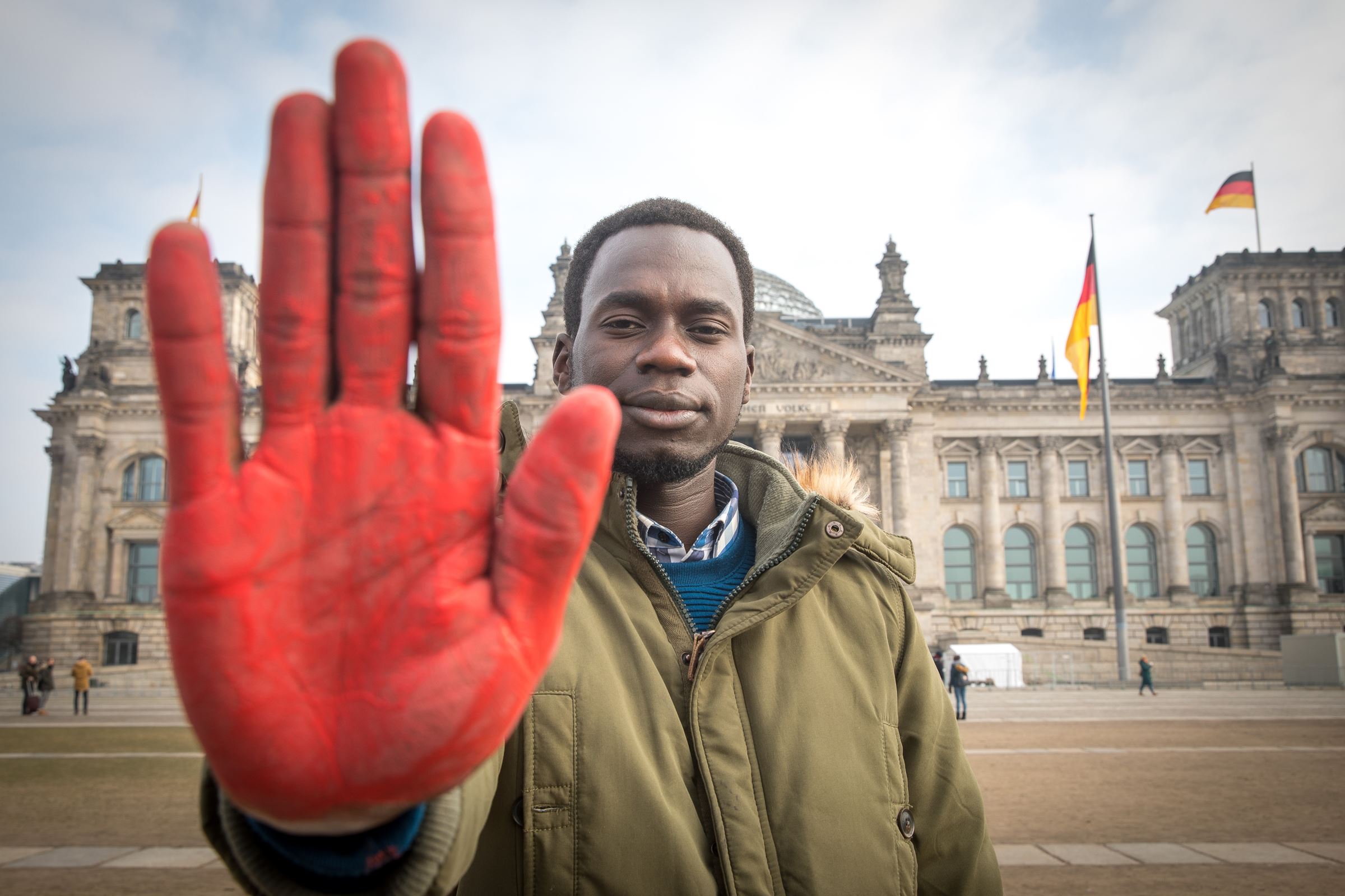 Kindernothilfe Red Hand Day, Aktion 2018, Berlin