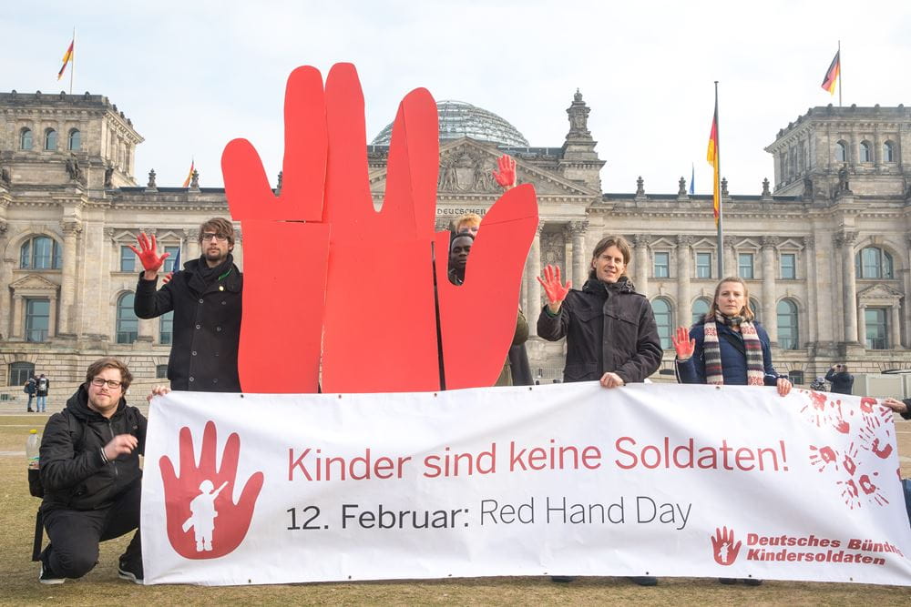 Red Hand Day, Aktion 2018, Berlin Red Hand Day, Aktion 2018, Berlin
