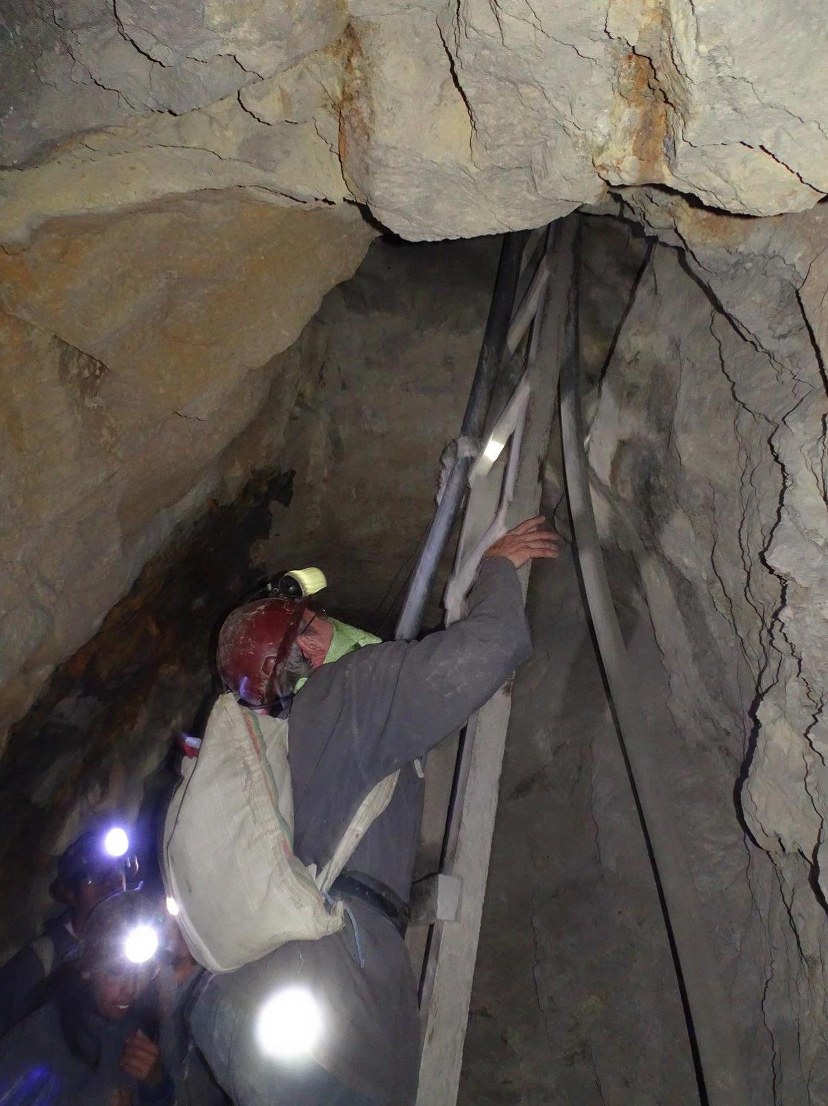 In einer Mine im Cerro Rico in Potosí (Quelle: Beate Lühder)