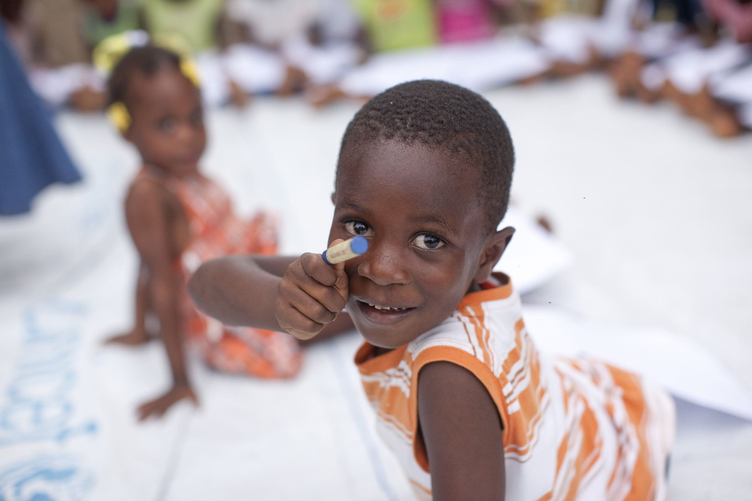 KNH in Haiti - Projekte in Leogane Bilder :KNH Jakob Studnar
Kinder im Projekt Leogane