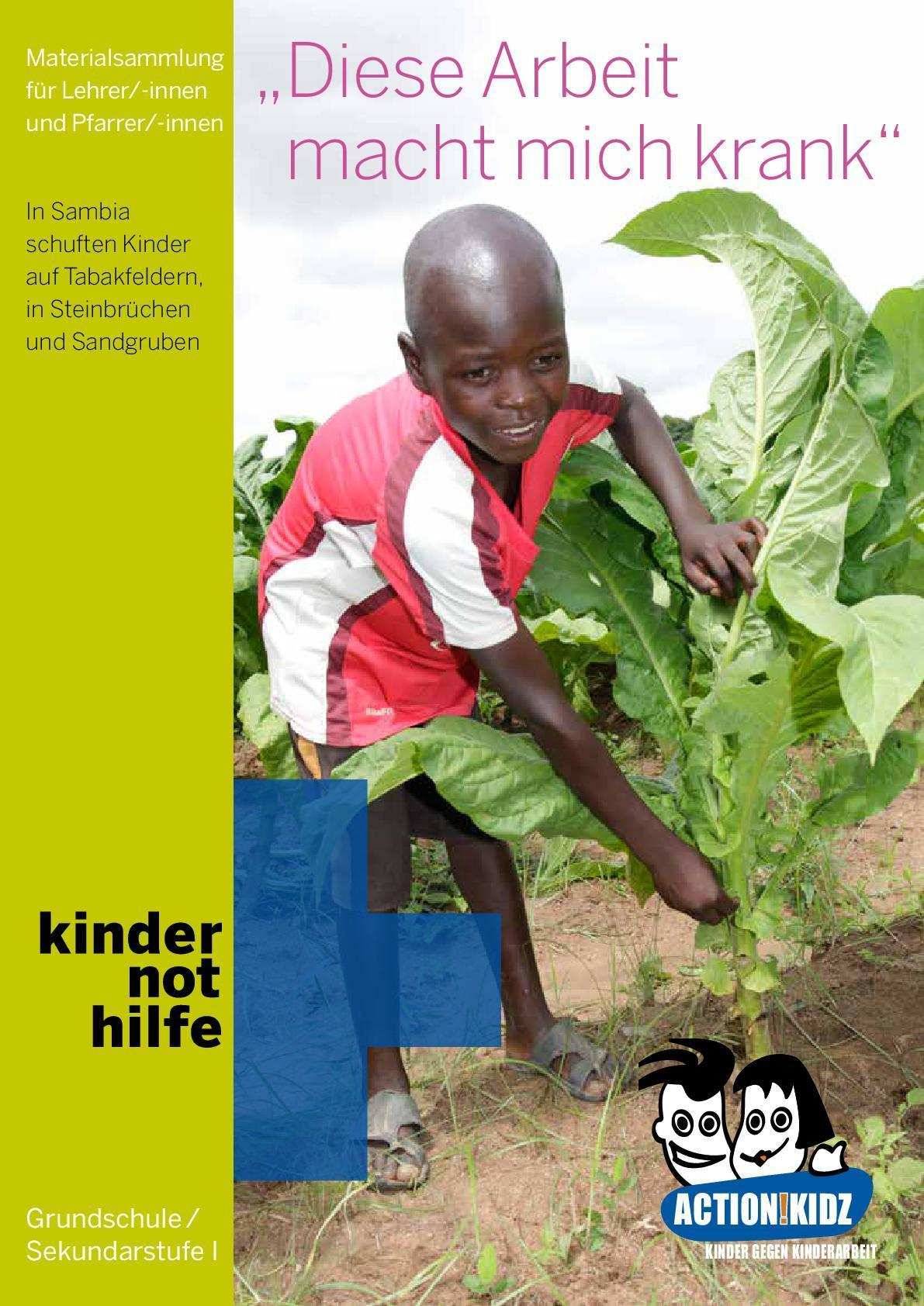 Titelbild ActionKidz "Diese Arbeit macht mich krank" Titelbild ActionKidz "Diese Arbeit macht mich krank"