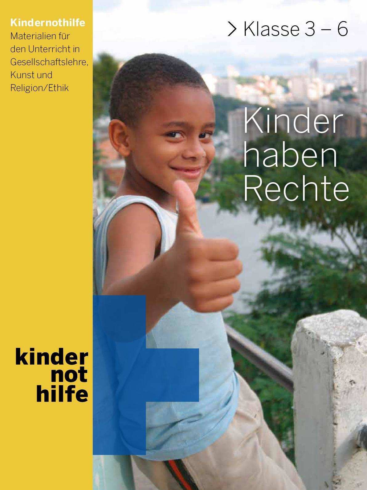 Titelbild Unterrichtsmaterial Kinder haben Rechte (Quelle: Kindernothilfe)