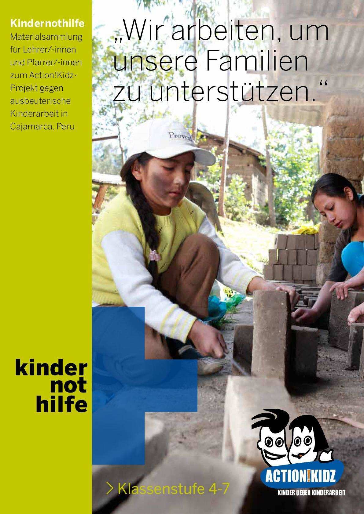 Titelbild Unterrichtsmaterial Kinderarbeit in Peru (Quelle: Kindernothilfe)