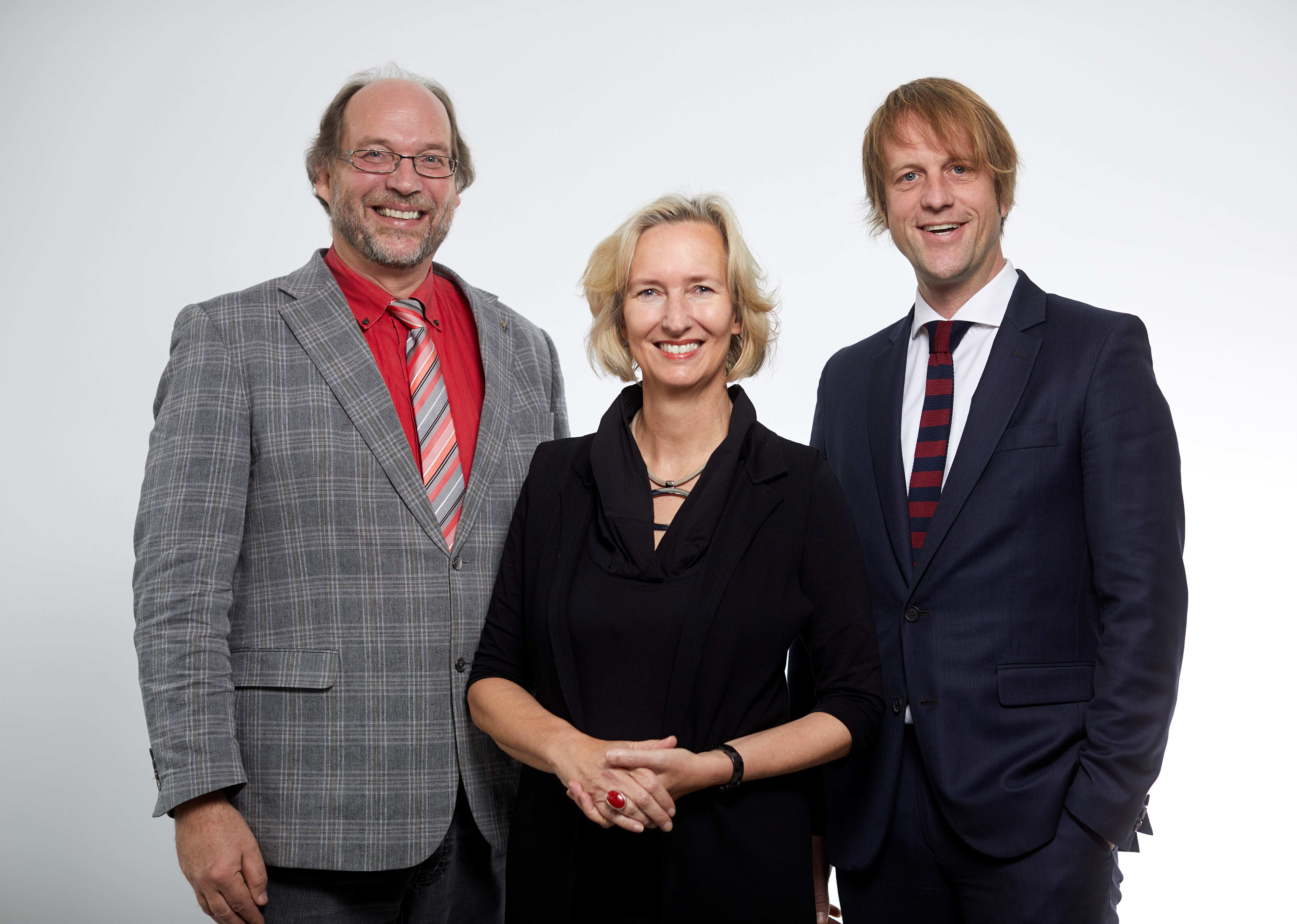 Der Gesamtvorstand der Kindernothilfe: Jürgen Borchardt, Katrin Weidemann und Carsten Montag (Quelle: Lars Heidrich)
