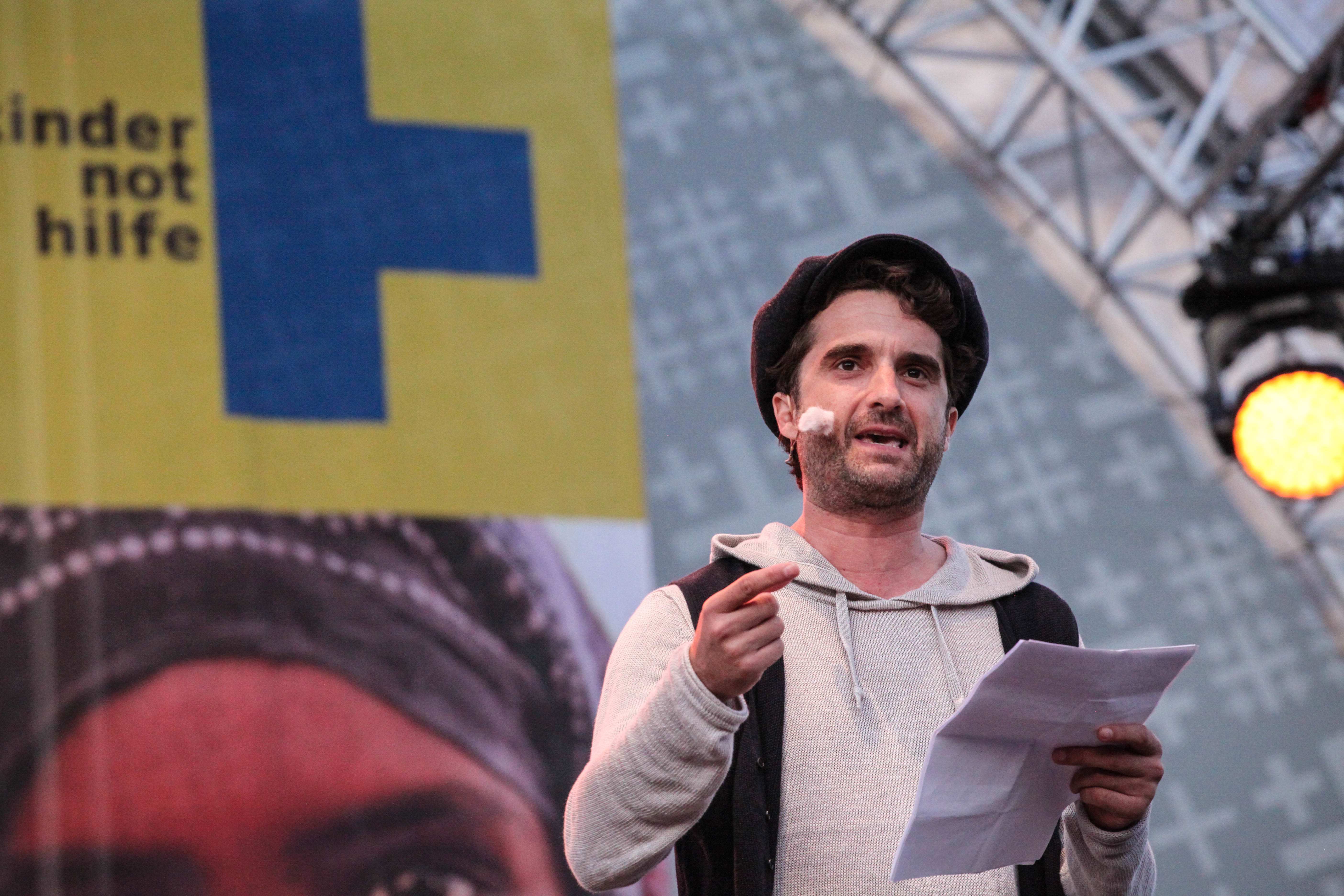 Oliver Wnuk beim evangelischen Kirchentag in Berlin (Quelle: Ralf Krämer)