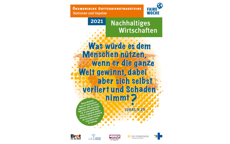 Coverbild der Gottesdienstbausteine "Faire Woche 2021"