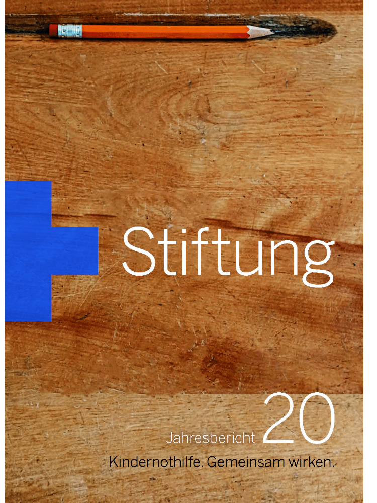 Coverbild des Jahresberichts der Kindernothilfe-Stiftung 2021 Coverbild des Jahresberichts der Kindernothilfe-Stiftung 2021