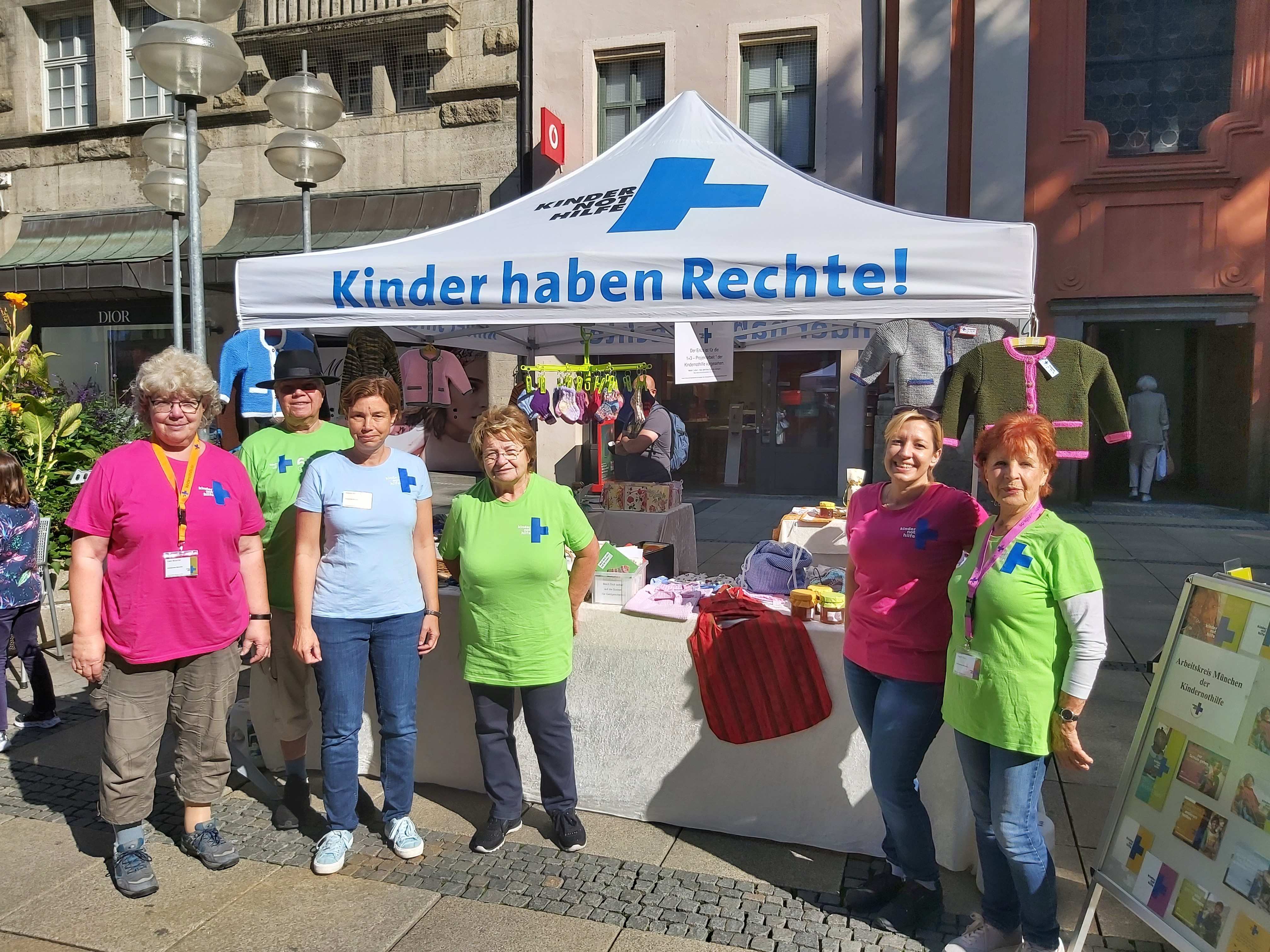 Event vom Arbeitskreis München in der Münchener Innenstadt am Weltkindertag