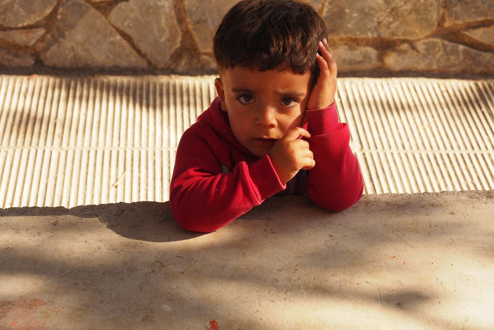 kleiner Junge aus Lesbos kleiner Junge aus Lesbos