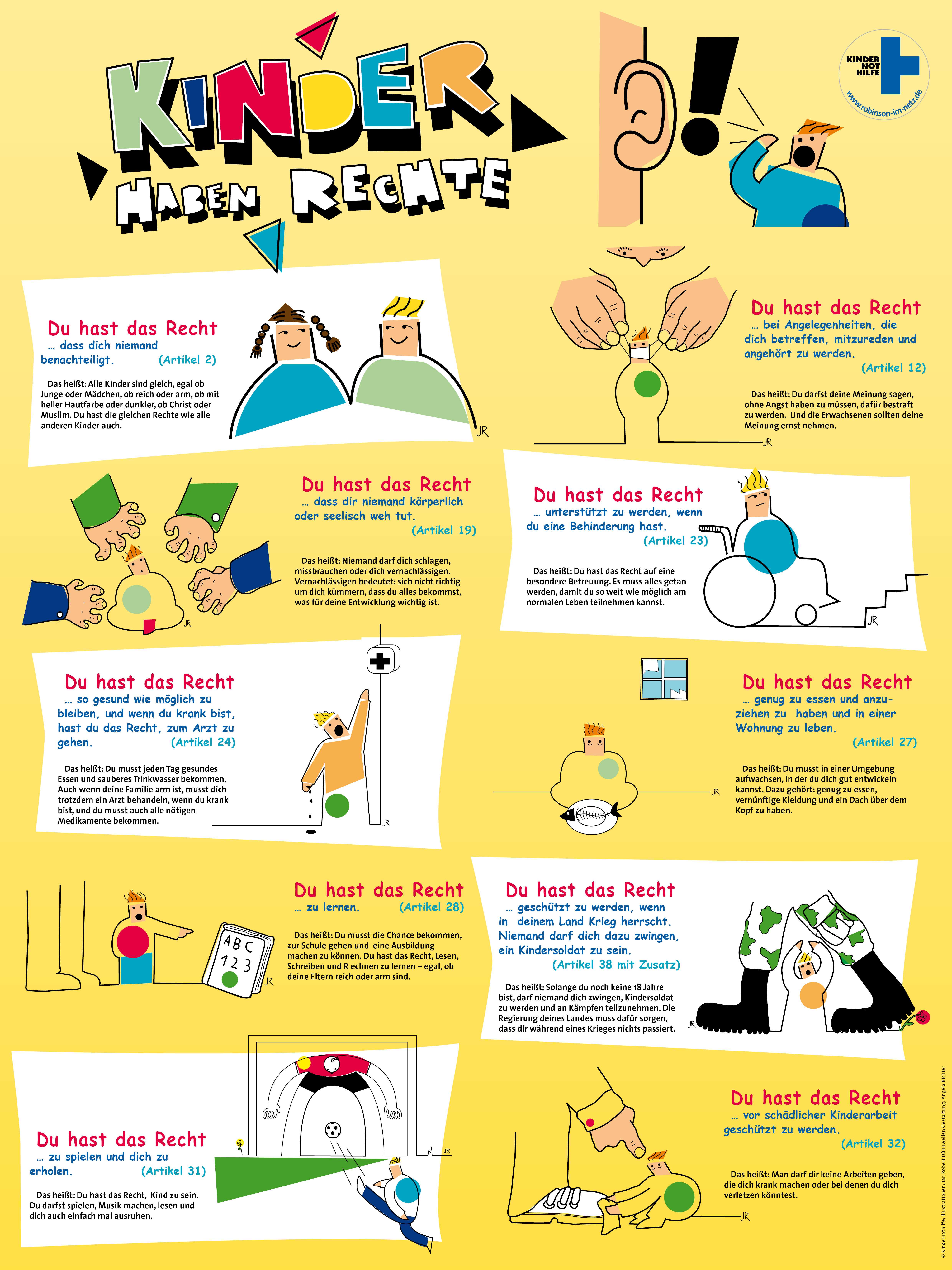Poster "Kinder habe Rechte" 