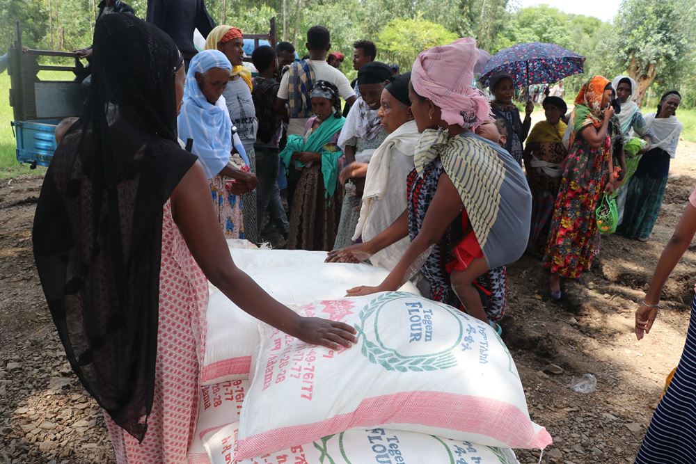 Unser Partner versorgt äthiopische Familien mit Hilfsgütern (Quelle: Kindernothilfe-Partner)