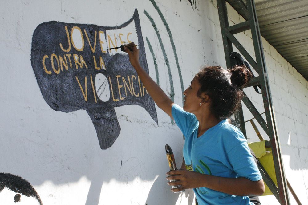 Die Jovenes Contra la Violenica setzen sich in Honduras gegen die überbordende alltägliche Gewalt ein (Quelle: Jürgen Schübelin)