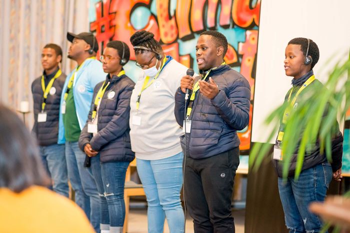 Jugendliche aus Südafrika bei der Jugendkonferenz 2022, Foto: Finn Schäfer