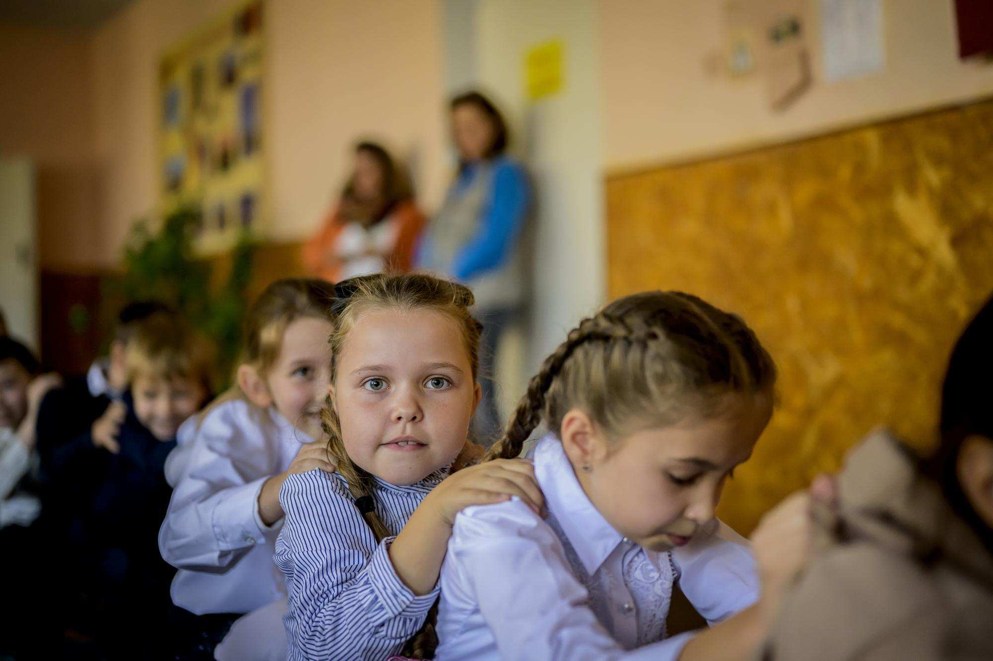 Ukrainische Kinder in Moldau (Quelle: Ralf Rottmann / Funke Foto Services)