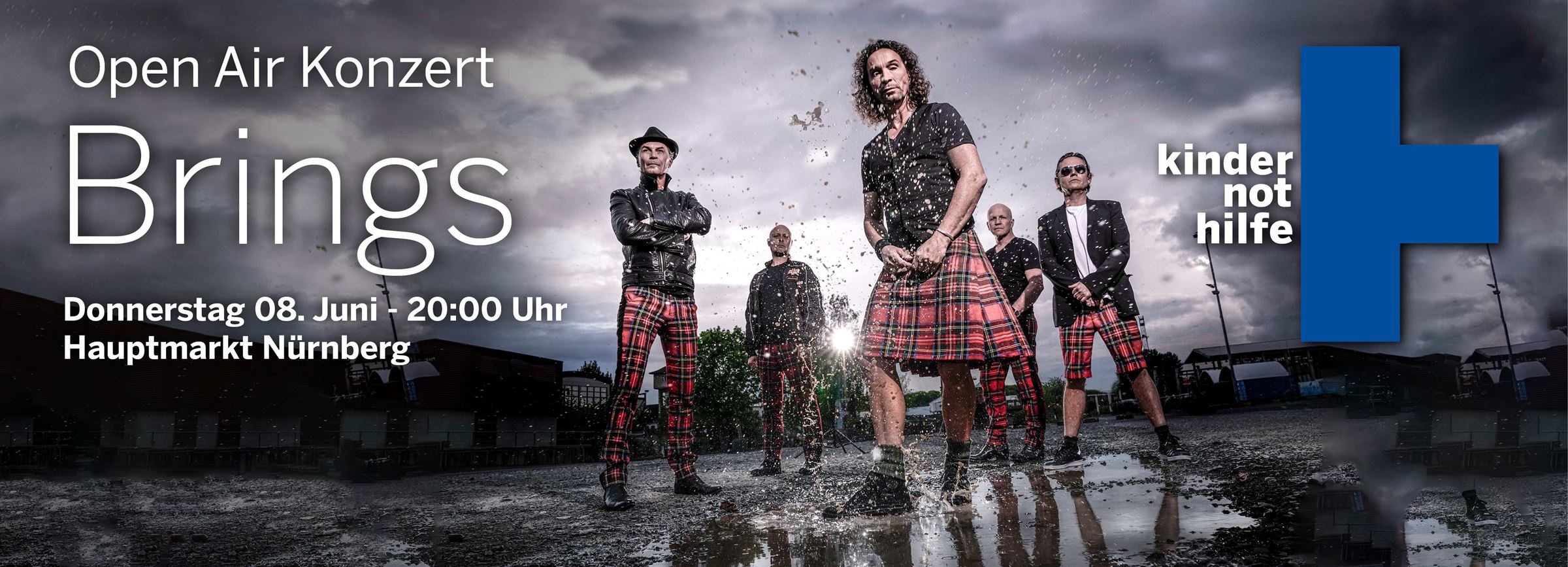 Die Band Brings gibt beim Kirchentag 2023 ein Open Air Konzert. Foto: Brings Brings auf dem Programmplakat zum evangelischen Kirchentag