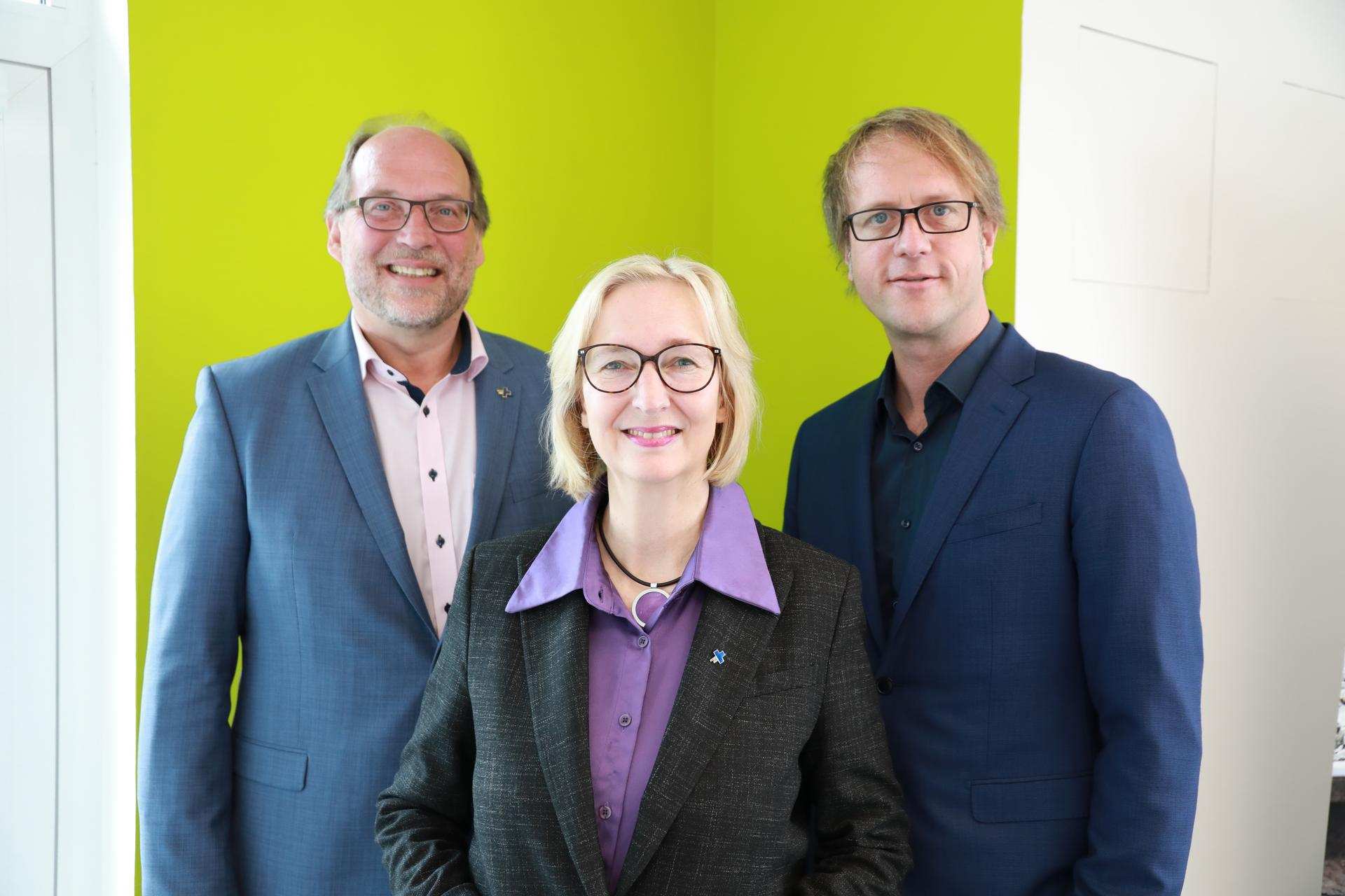 Gesamtvorstand der Kindernothilfe Deutschland: Jürgen Borchardt, Katrin Weidemann und Carsten Montag (v.l.n.r.) (Quelle: Ralf Krämer)