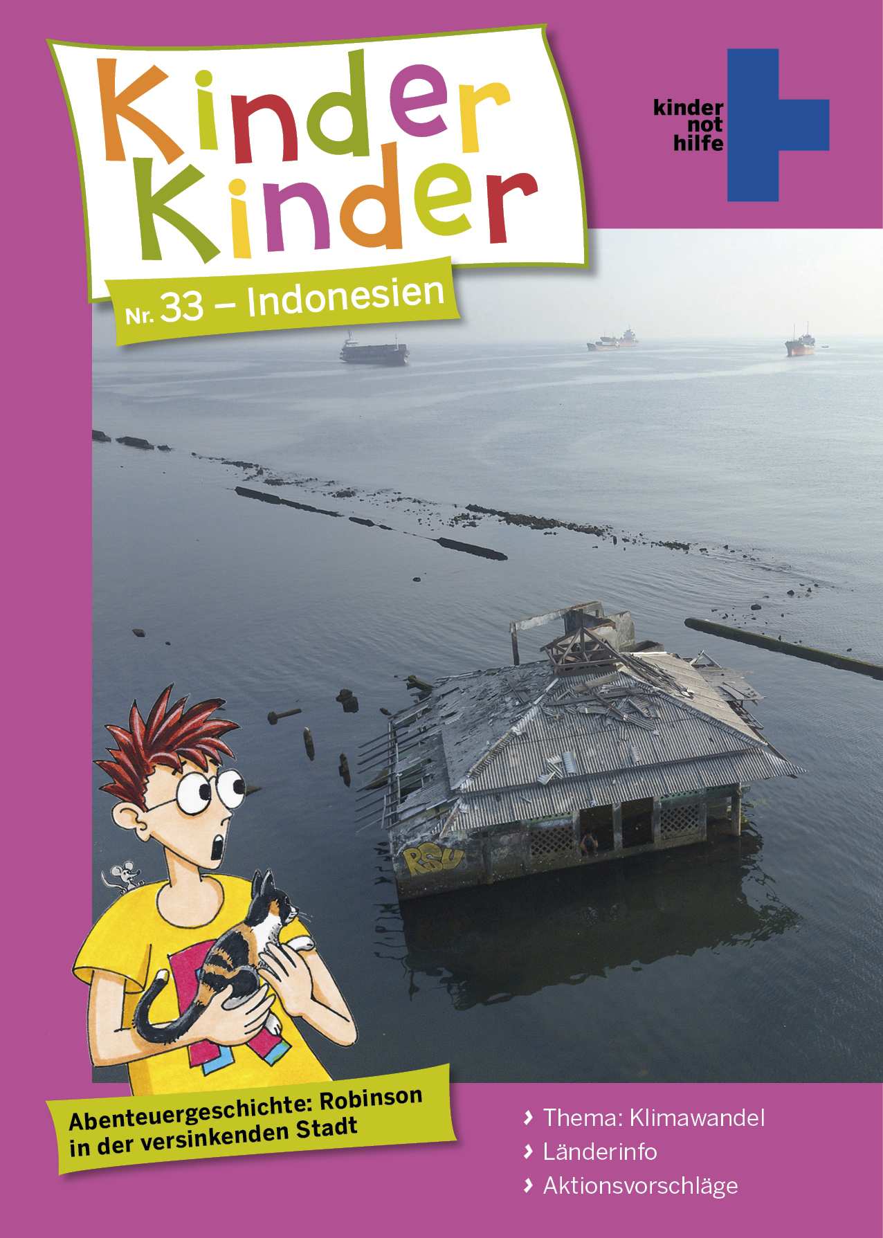 Titelseite von "Kinder, Kinder" 33 Indonesien (Quelle: Muhammad Fazlur und Peter Laux)