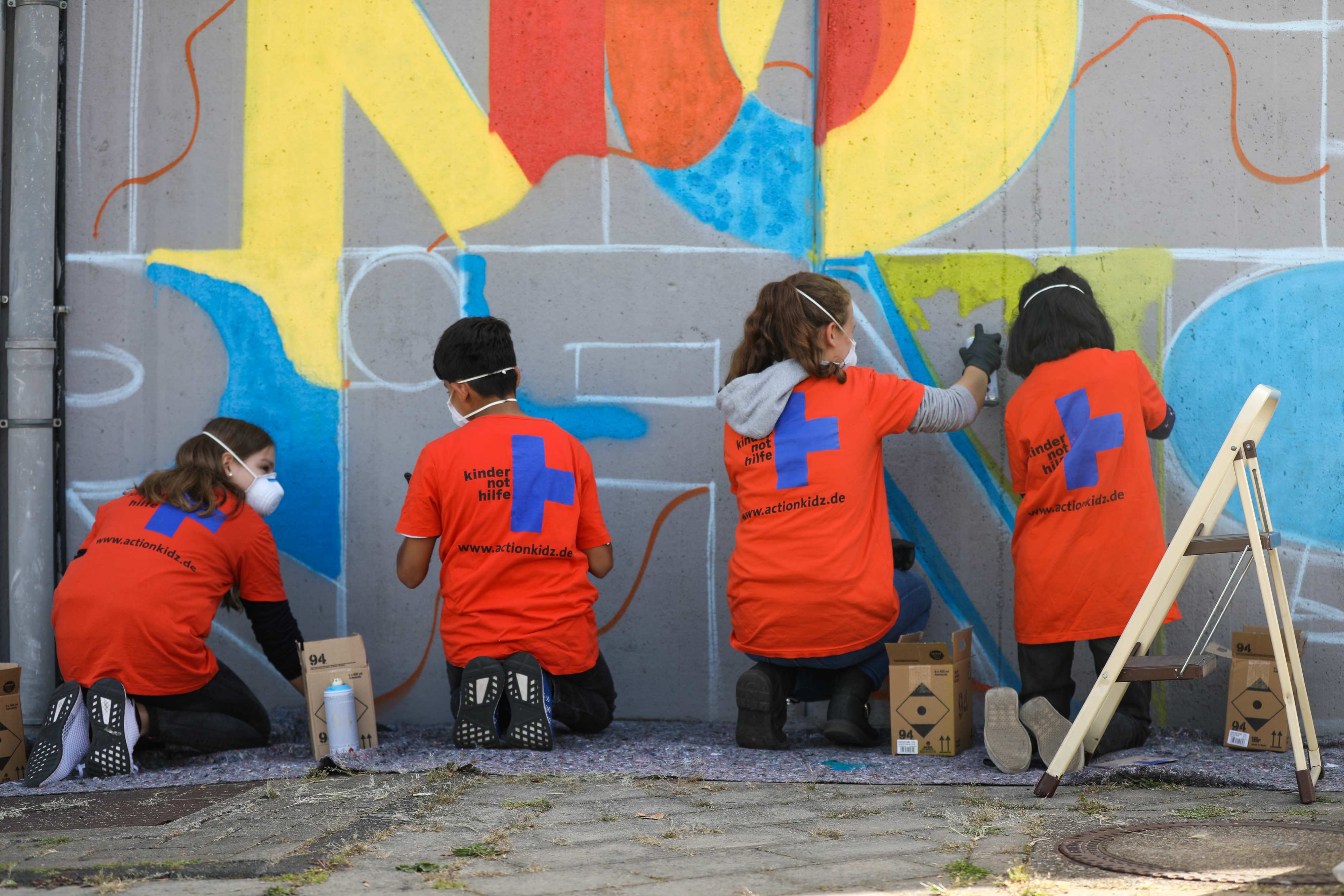 Weltkindertag 2019 - Graffiti-Aktion am Sittardsberg