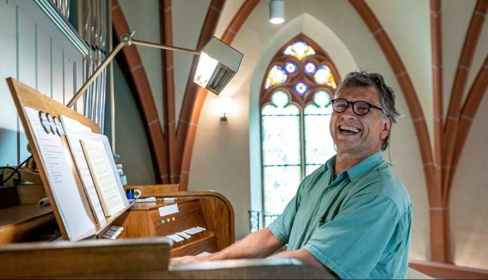 Prof. Dr Helmut Freitag gab ein Benefiz-Orgelkonzert in München-Giesing (Quelle: privat)