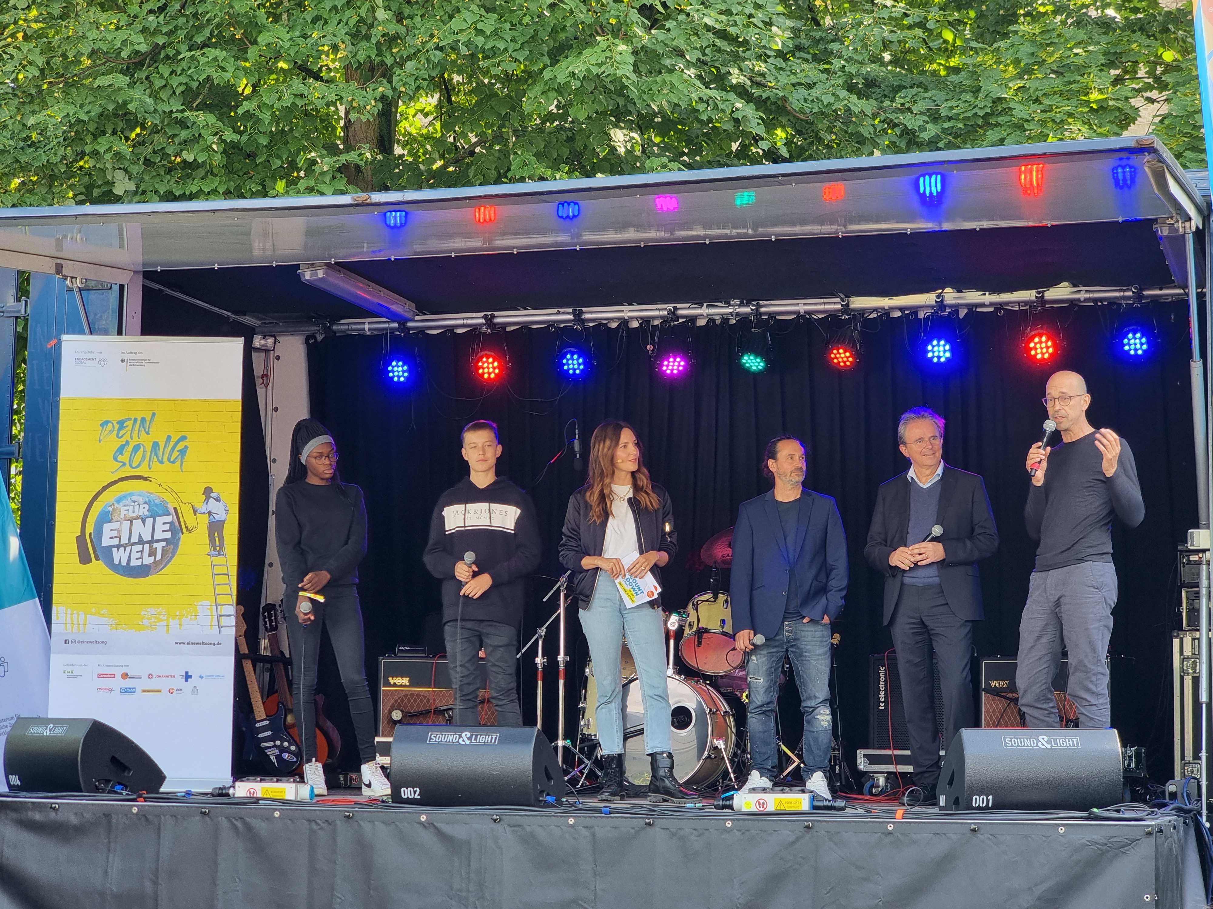 Schulwettbewerb "Alle für eine Welt für alle" in Berlin Vorabendprogramm und Preisverleihung. Foto: Kindernothilfe