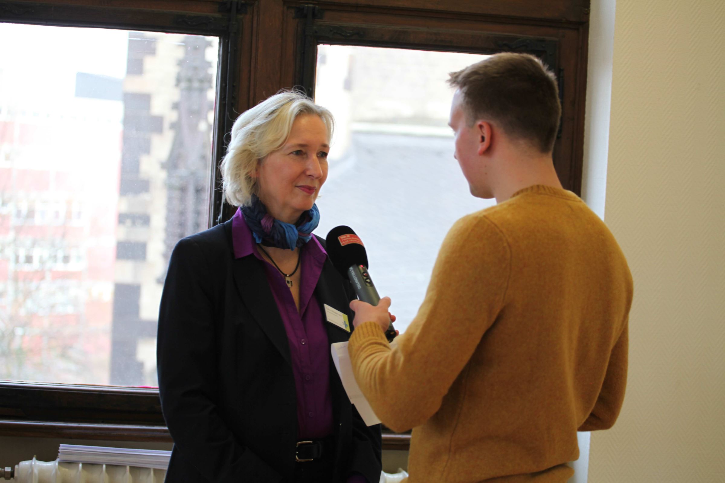 Katrin Weidemann im Interview mit Radio Duisburg (Quelle: Kindernothilfe)