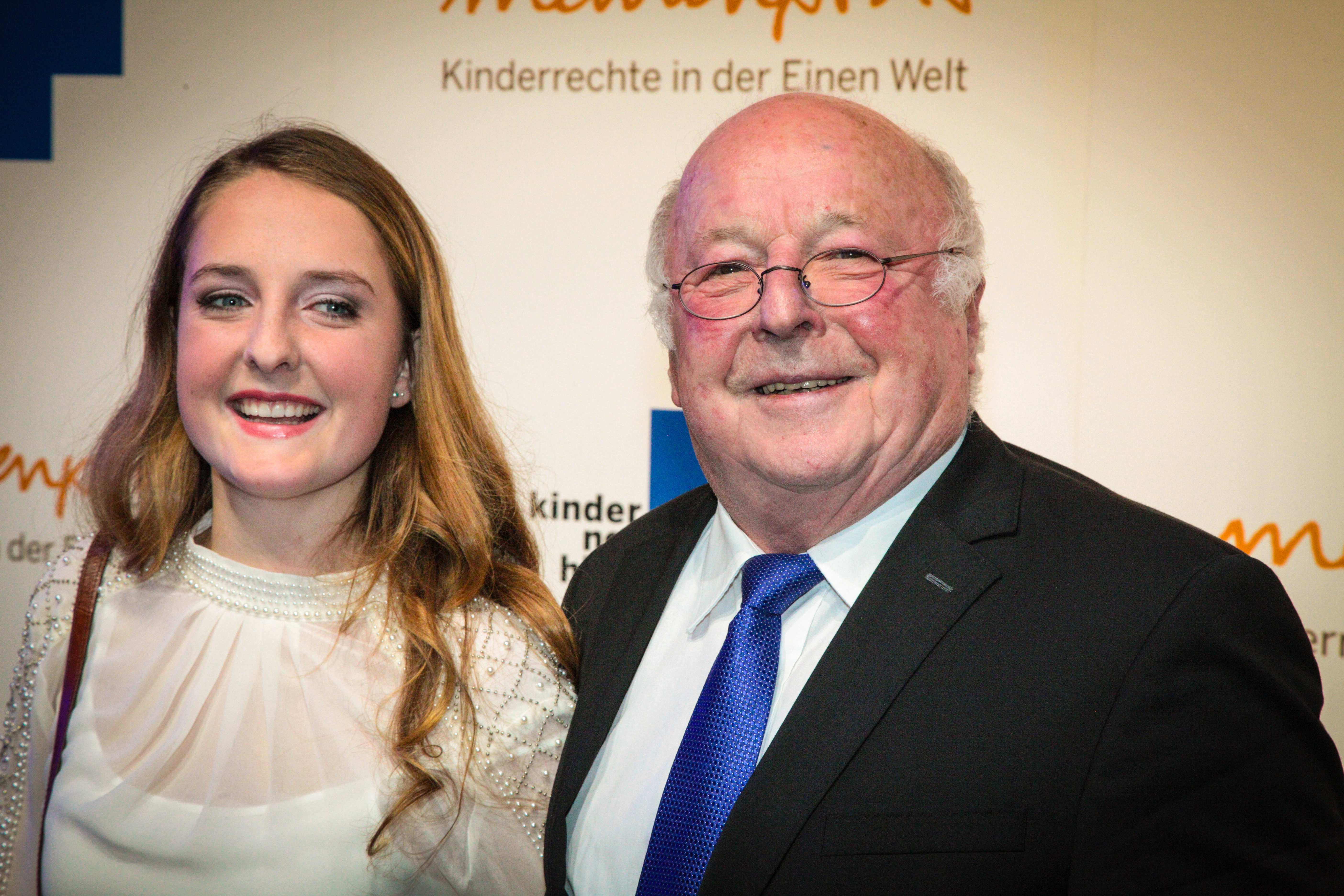 Dr. Norbert Blüm und seine Enkelin Franka Weckner - Medienpreis 2015