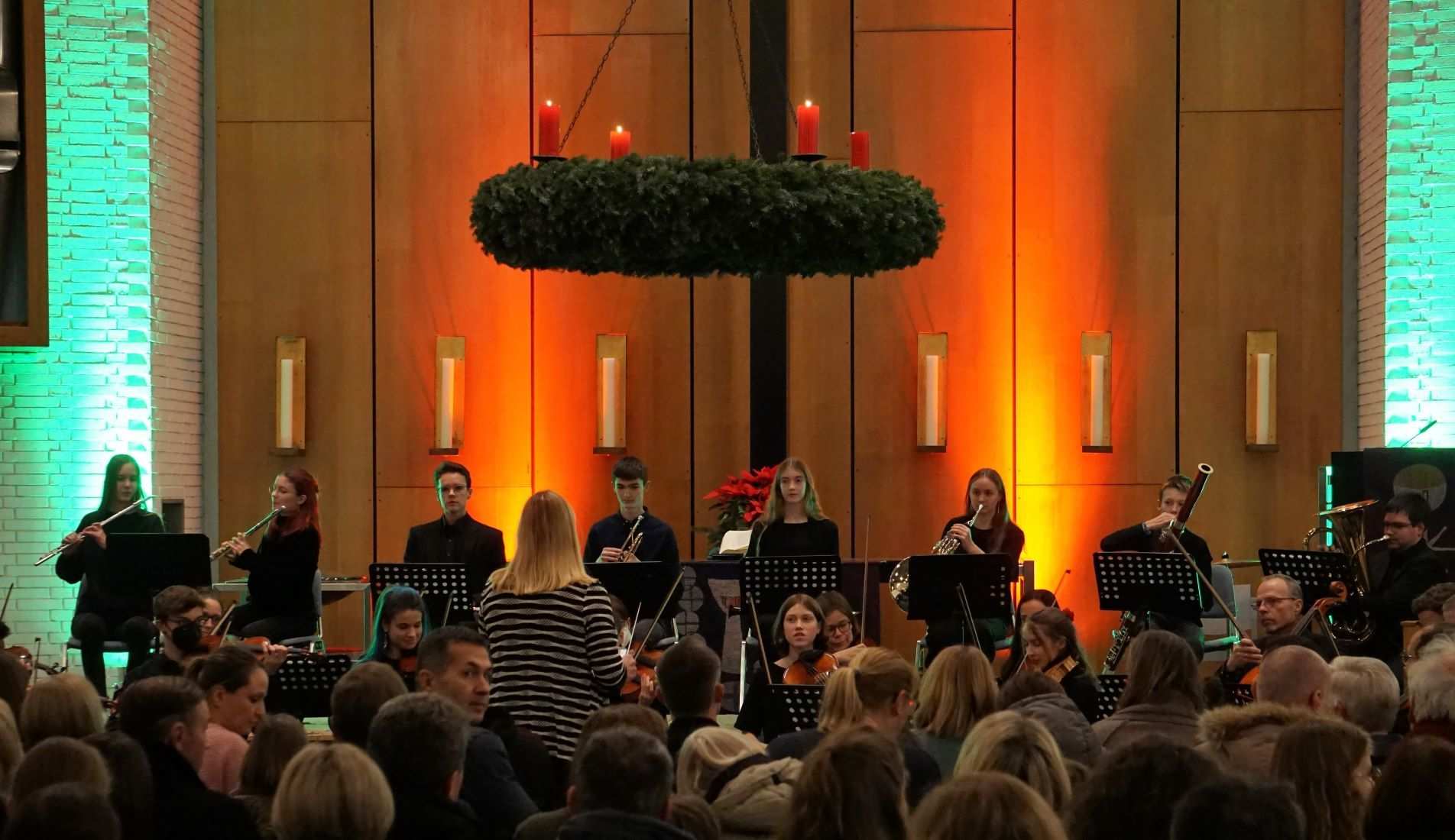 Das Gymnasium Korntal-Münchingen gestaltete einen stimmungsvollen Konzertabend auf hohem musikalischem Niveau (Quelle: privat)