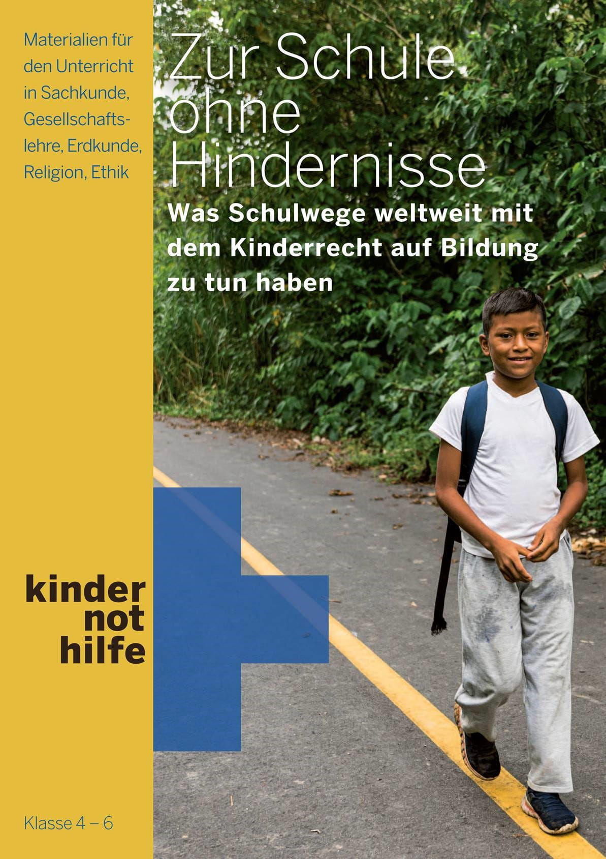 Zur Schule ohne Hindernisse - so lauten die neuen Unterrichtsmaterialien der Kindernothilfe zu gefährlichen Schulwegen weltweit.