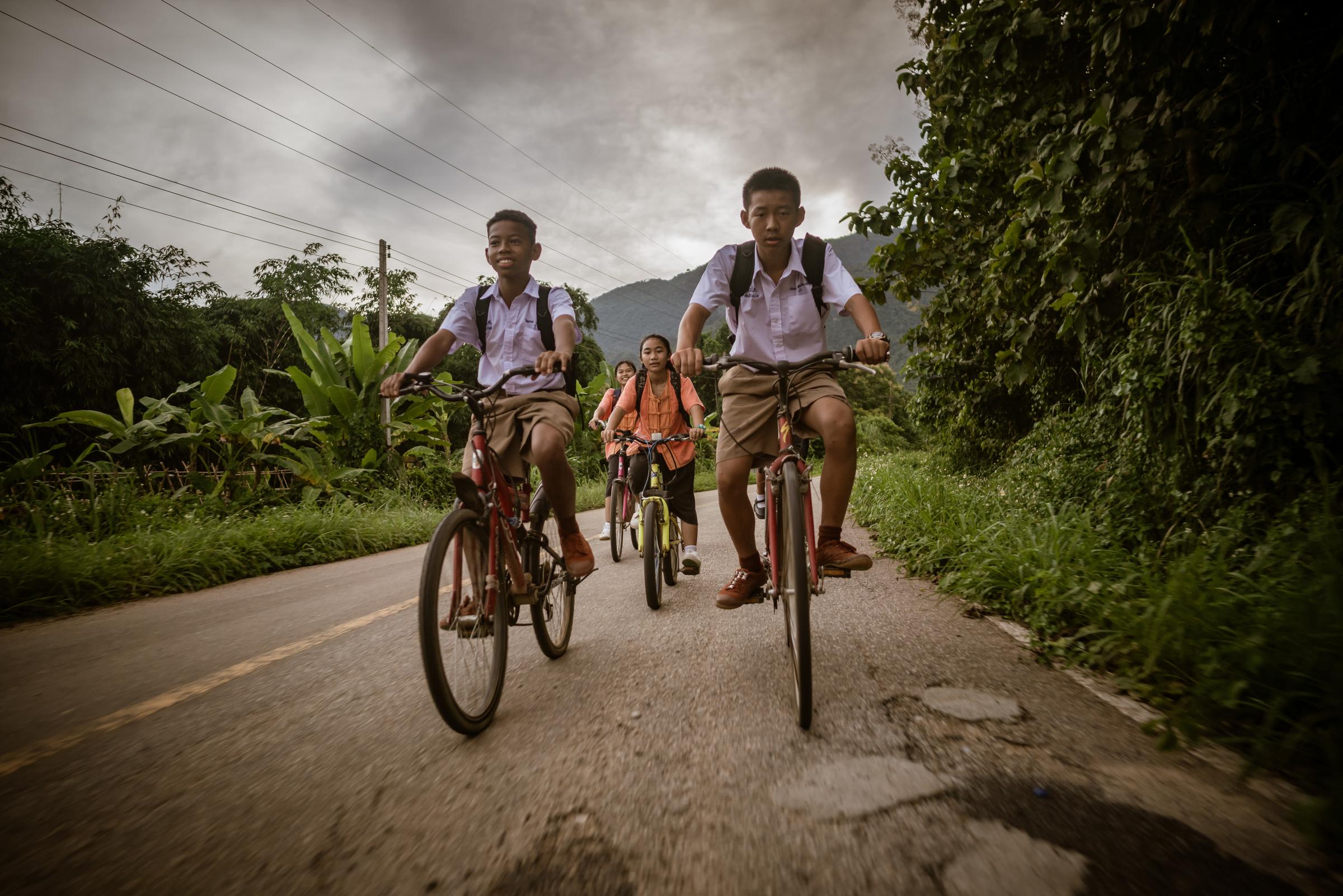 Radtour_Fahrad - Projekt Nr  30361 ,  Baan Doi - Kinderhaus am sch�nen Berg, KinderNotHilfe in Thailand, Freitag 07.09.2018 in Mae Sai. Foto: KNH / Jakob Studnar