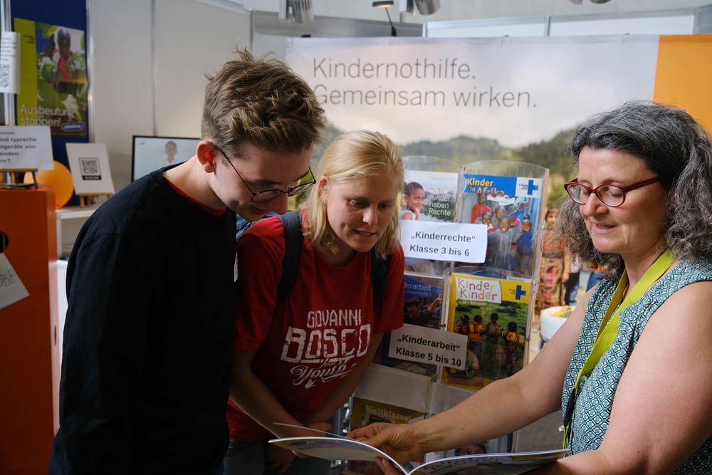 Didacta, Fachmesse für Bildung 2022 in Köln (Kindernothilfe)