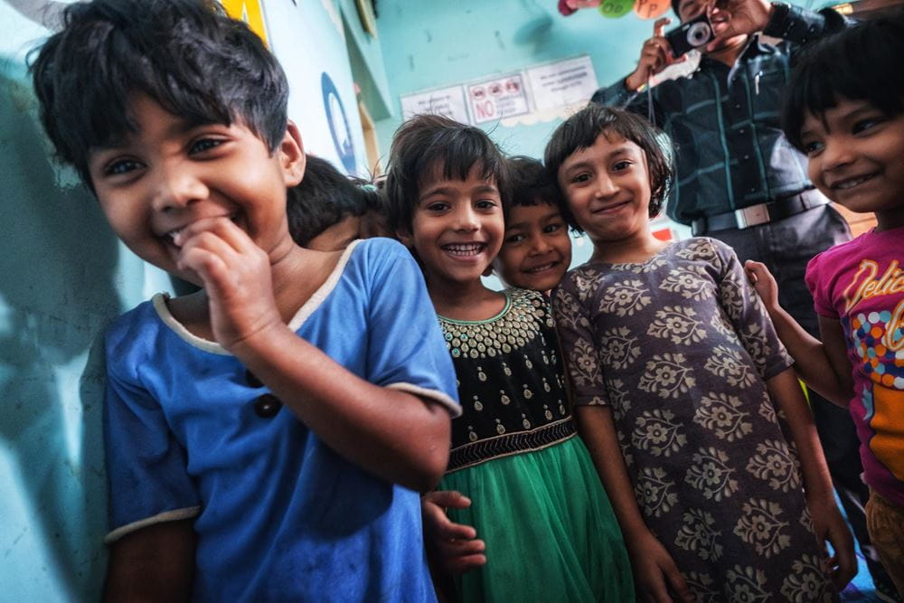 Kinder spielen in einer Kindertagesstätte in Bangalore (Quelle: Jakob Studnar)