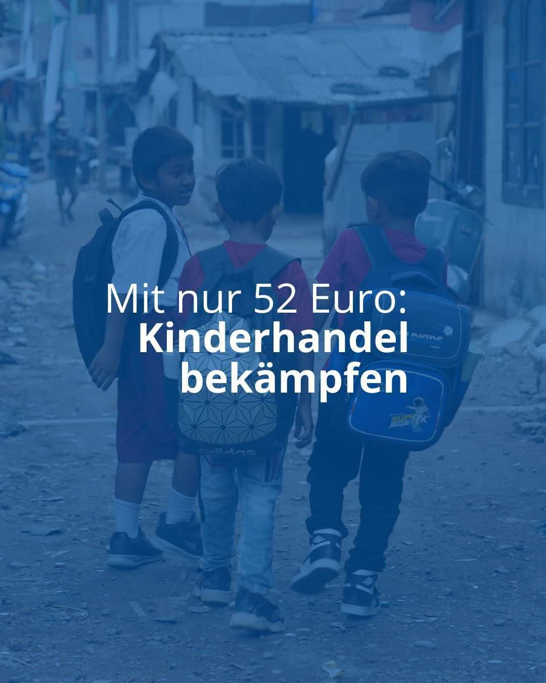 Du ermöglichst mit deiner Spende 100 Kindern, an einem Workshop zum "Schutz vor Kinderhandel" teilzunehmen und sie zu sensibilisieren