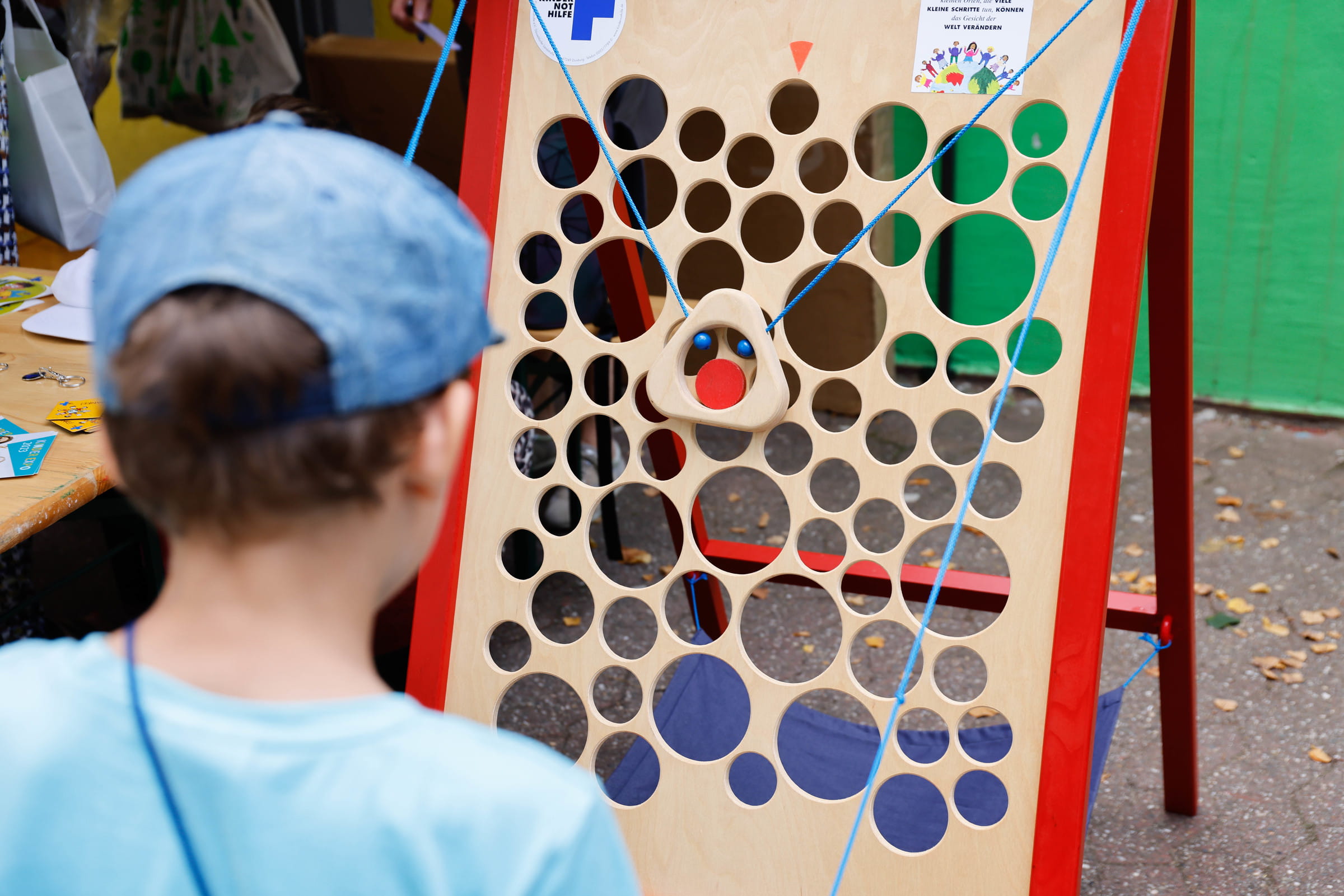 Eindrücke vom Stand des Kindernothilfe Arbeitskreises Rhein-Ruhr auf der Kinderexpo 2023 in Krefeld (Quelle: Ludwig Grunewald)