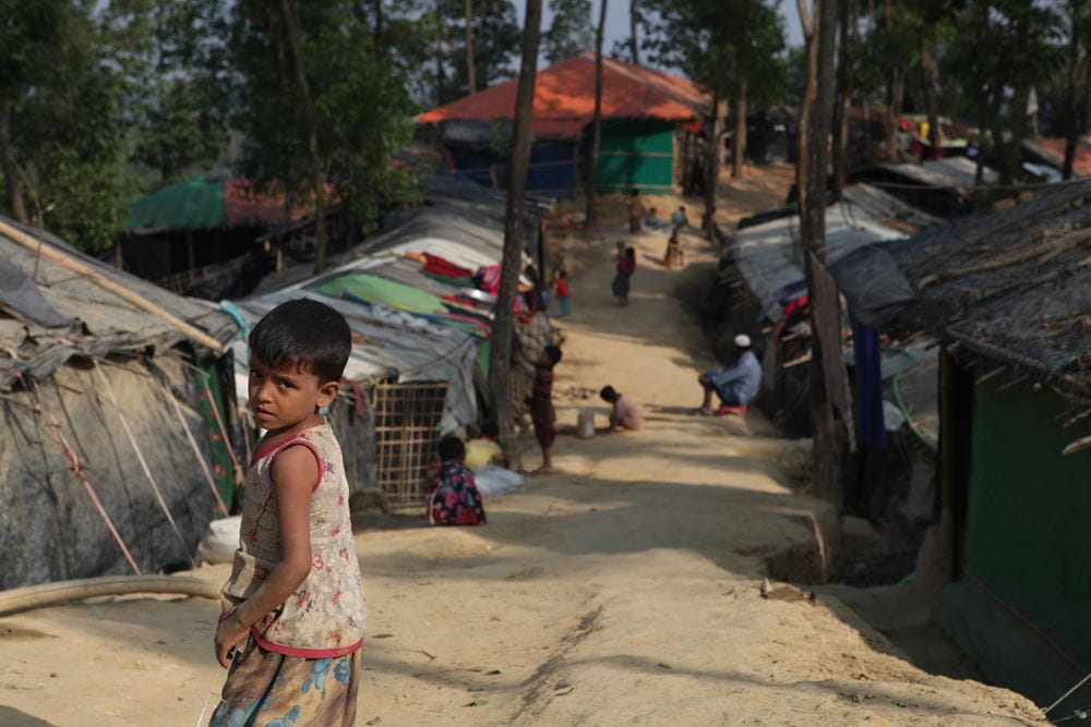 Das Flüchtlingscamp in Coxs Bazar (Quelle: Kindernothilfe) Das Flüchtlingscamp in Coxs Bazar (Quelle: Kindernothilfe)
