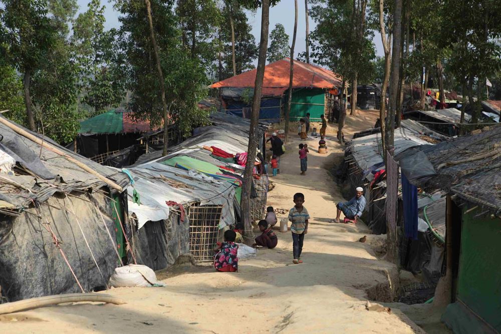 Flüchtlingslager in Bangladesch (Quelle: Kindernothilfe) Flüchtlingslager in Bangladesch (Quelle: Kindernothilfe)