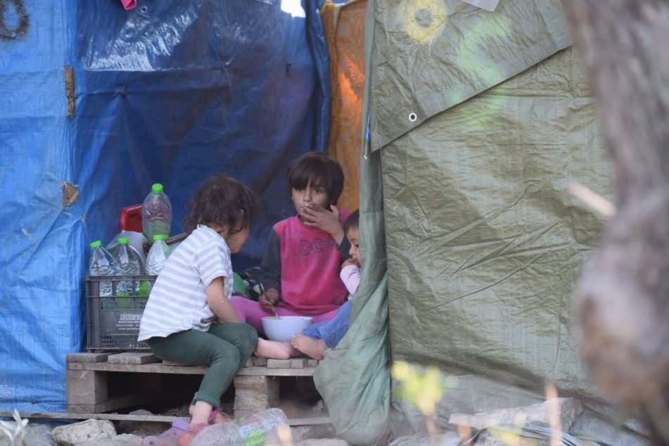 Kinder im Flüchtlingslager (Quelle: Kindernothilfe) Kinder im Flüchtlingslager (Quelle: Kindernothilfe)