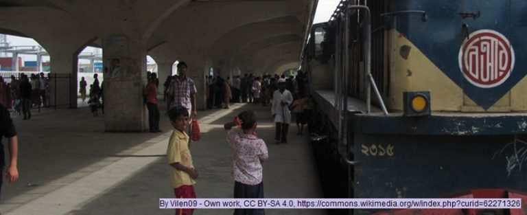 Der Bahnhof Kamalapur (Quelle: Kindernothilfe) Der Bahnhof Kamalapur (Quelle: Kindernothilfe)