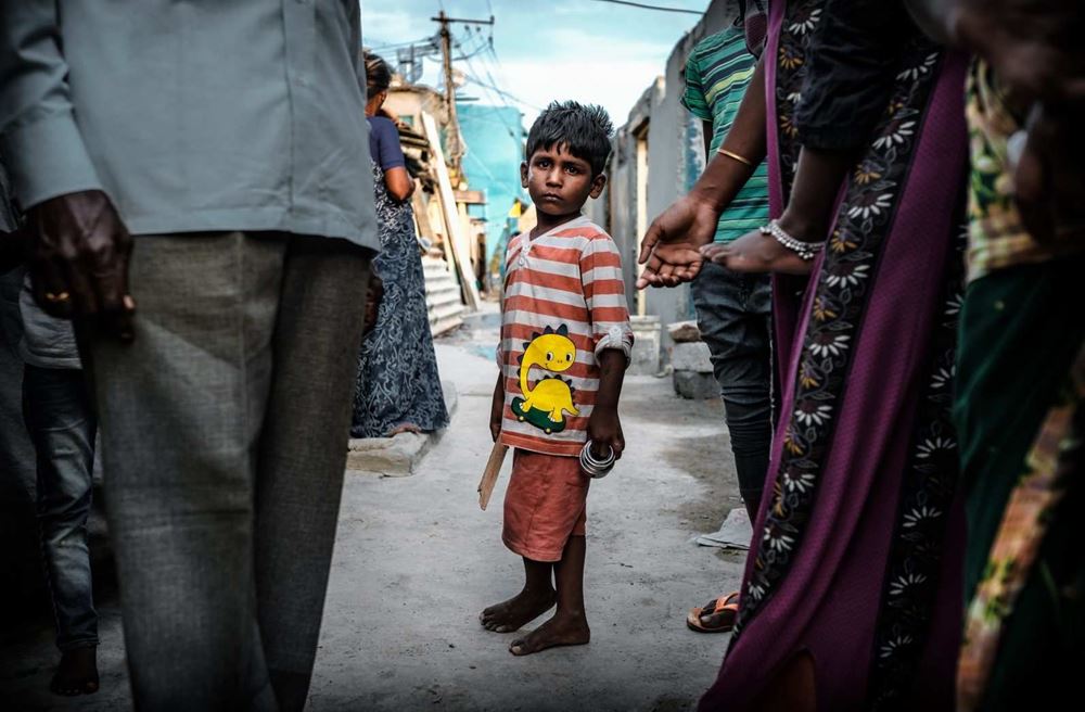 Ein kleiner Junge in einem Slum (Quelle: Jakob Studnar) Ein kleiner Junge in einem Slum (Quelle: Jakob Studnar)