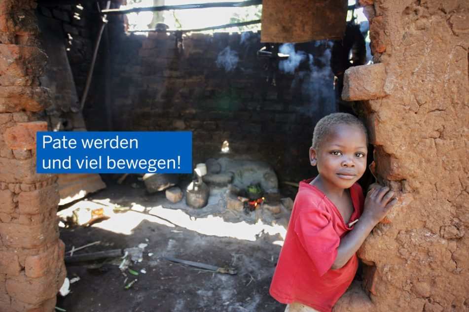 Bild mit Aufschrift "Pate werden" und einem Jungen (Quelle: Kindernothilfe) Bild mit Aufschrift "Pate werden" und einem Jungen (Quelle: Kindernothilfe)