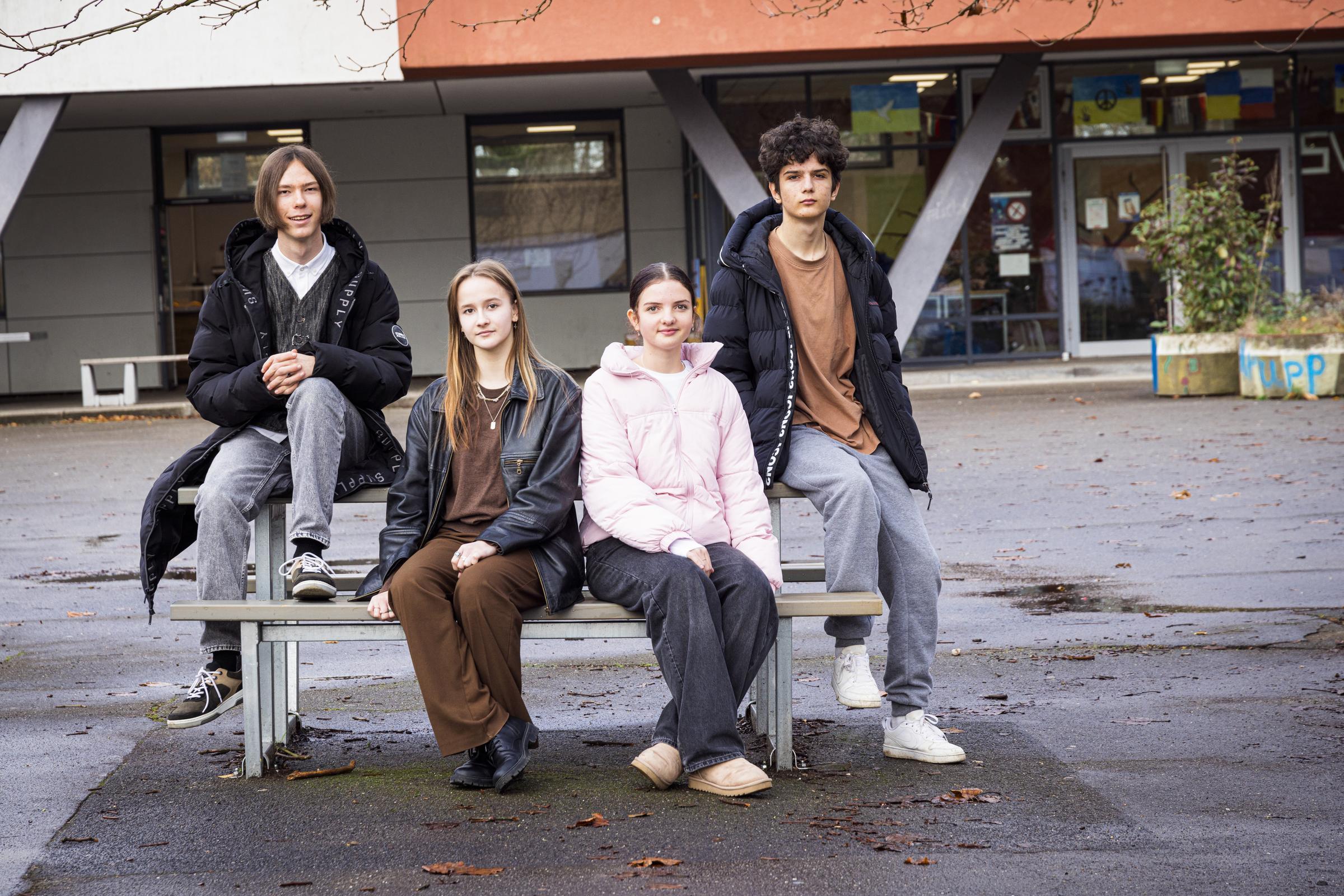 Geflüchtete Kinder aus der Ukraine am Krupp-Gymnasium in Duisburg