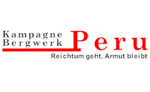 Logo Kampagne Bergwerk Peru: Reichtum geht, Armut bleibt (Quelle: Kampagne Bergwerk Peru)