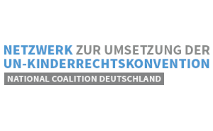 Logo Netzwerk zur Umsetzung der UN-Kinderrechtskonvention (Quelle: National Coalition Deutschland)