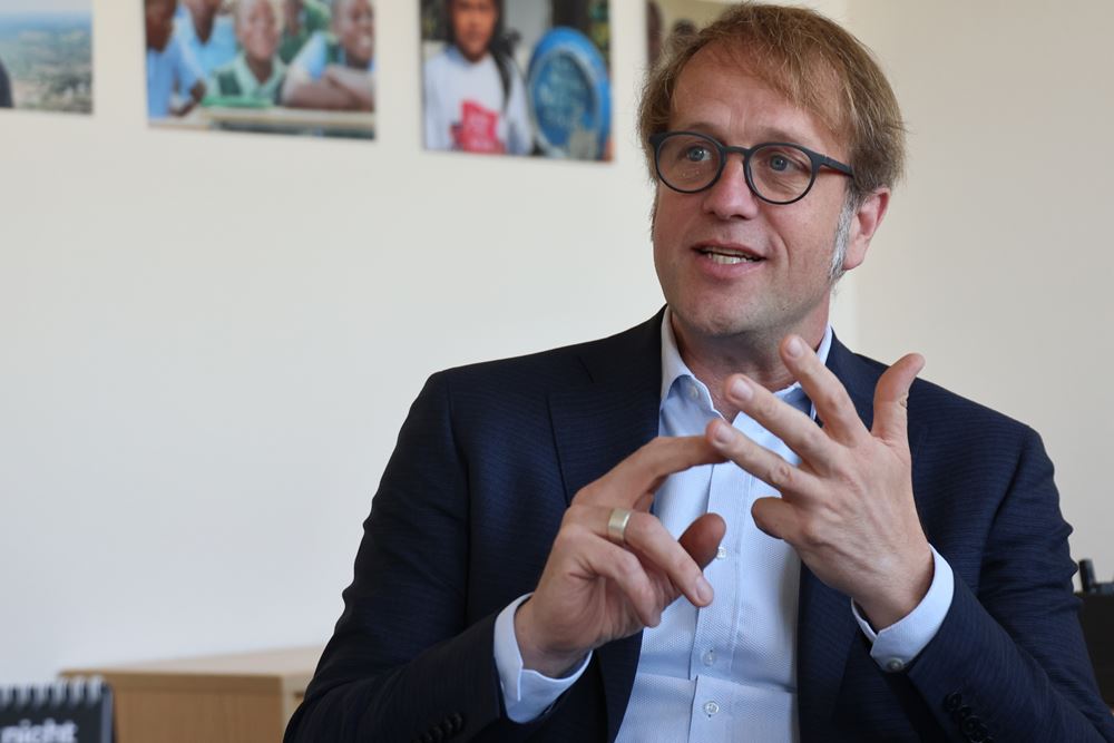 Gesprächssituation mit Carsten Montag (Quelle: Ludwig Grunewald) Gesprächssituation mit Carsten Montag (Quelle: Ludwig Grunewald)