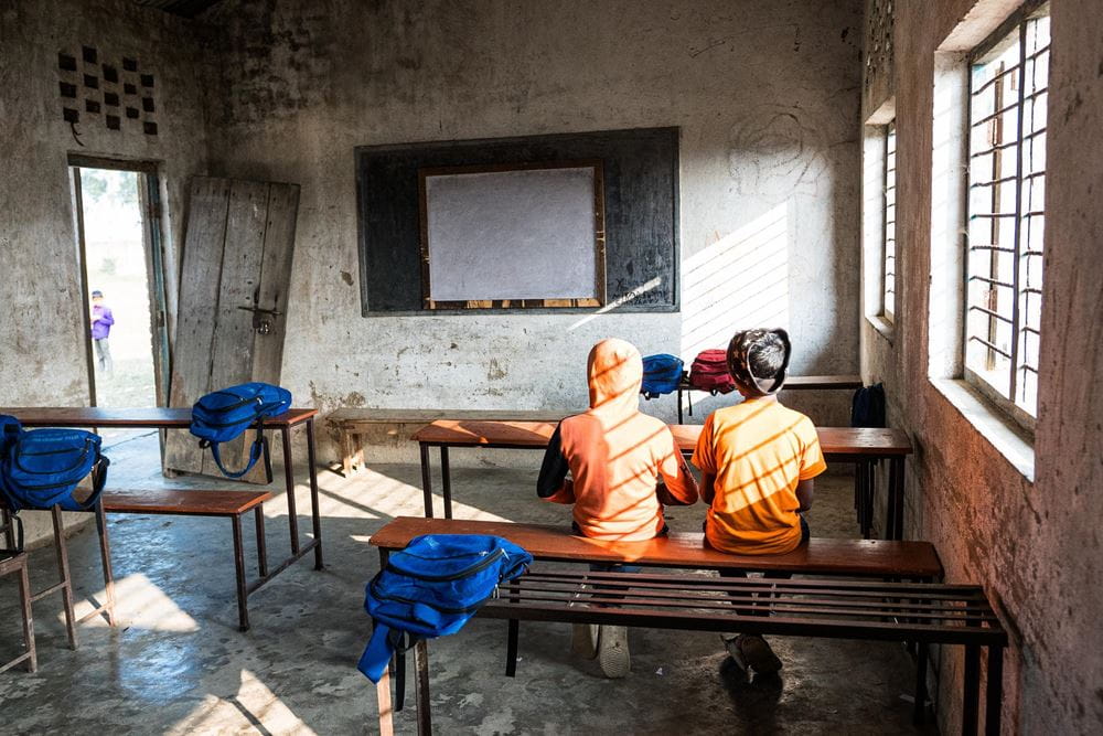 In einem Klassenraum erhalten arbeitende Kinder Schulbildung (Quelle: Kindernothilfe) In einem Klassenraum erhalten arbeitende Kinder Schulbildung (Quelle: Kindernothilfe)