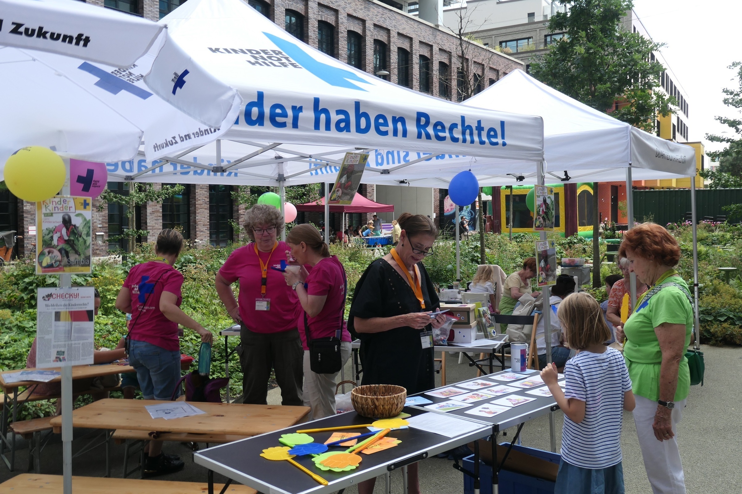Kindertag in der Macherei in Berg am Laim, u.a. mit dem Kindernothilfe-Arbeitskreis München