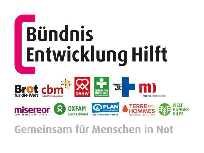 Logo Bündnis Entwicklung Hilft