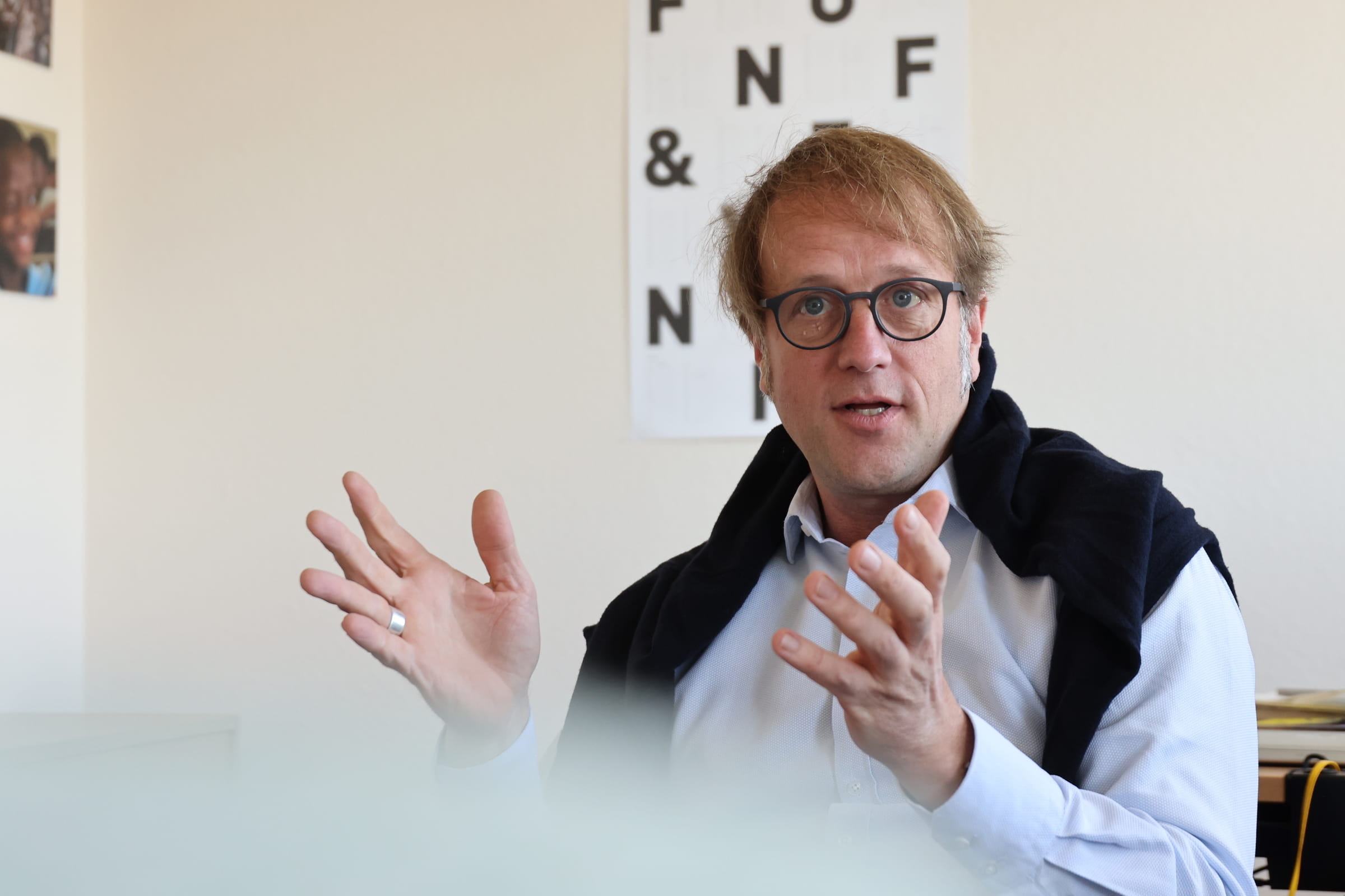 Gesprächssituation mit Carsten Montag (Quelle: Ludwig Grunewald) Gesprächssituation mit Carsten Montag (Quelle: Ludwig Grunewald)